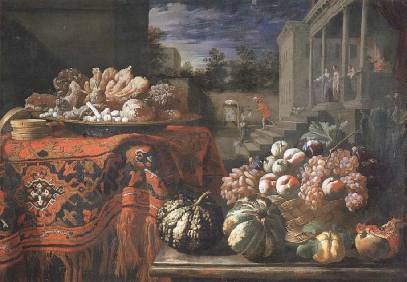 Pier Francesco Cittadini Style life with fruits and sugar work oil painting image